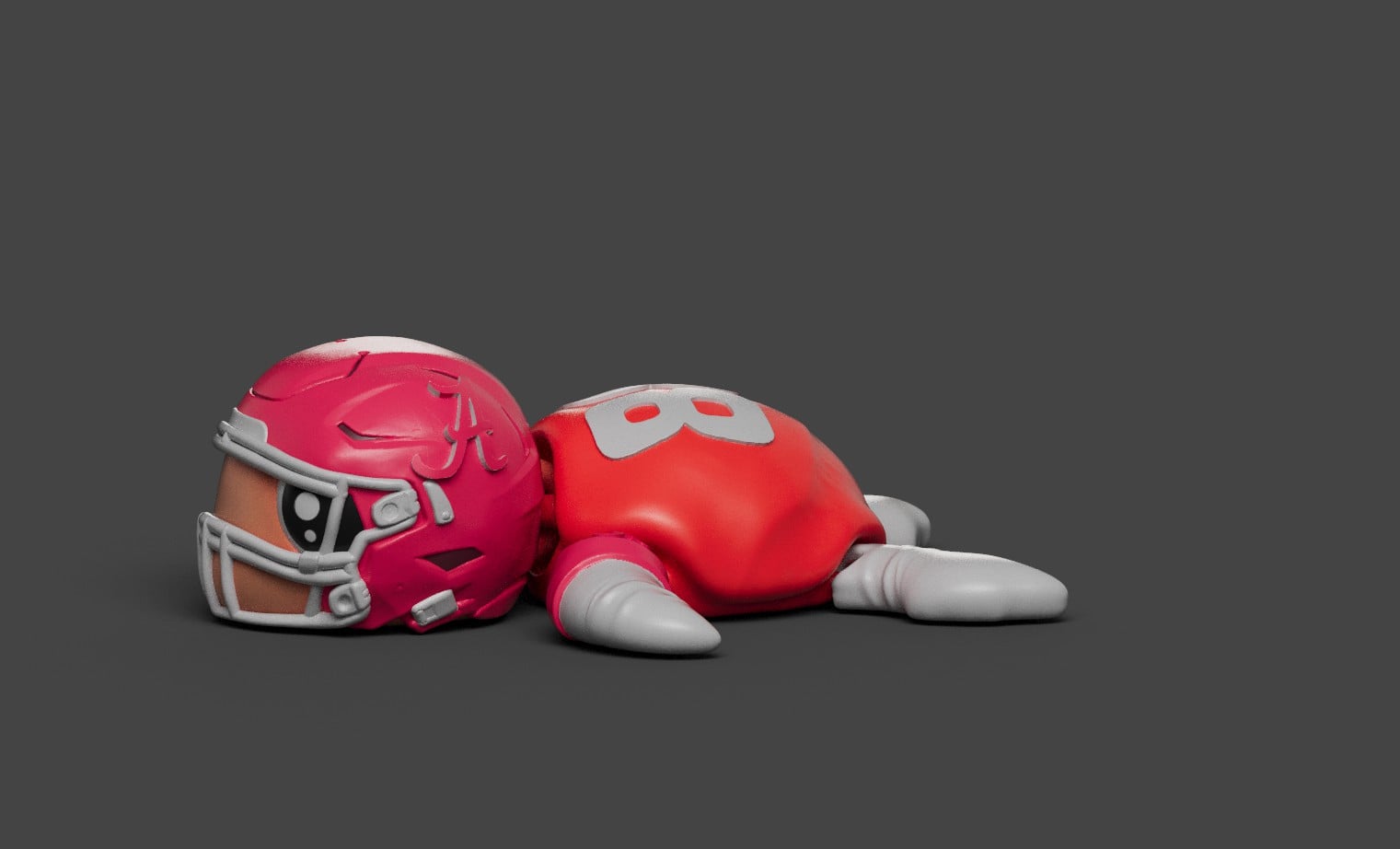 Football Turtle Alabama Crimson Tide