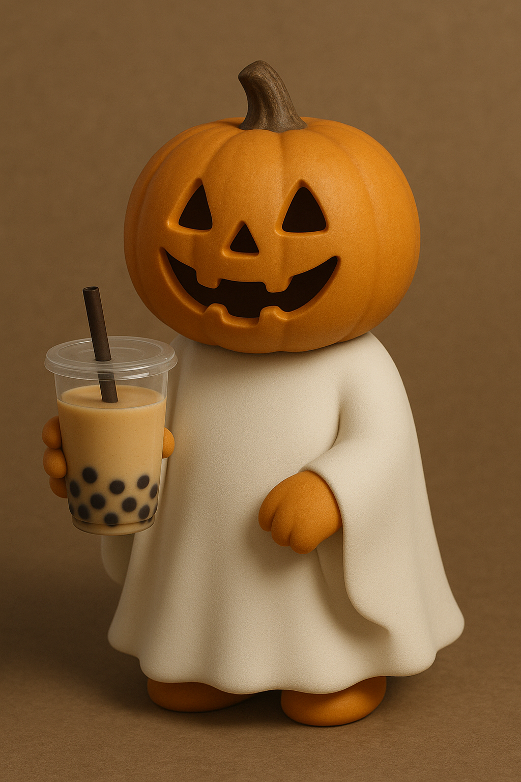 Jack-o’-lantern Boba Ghostie