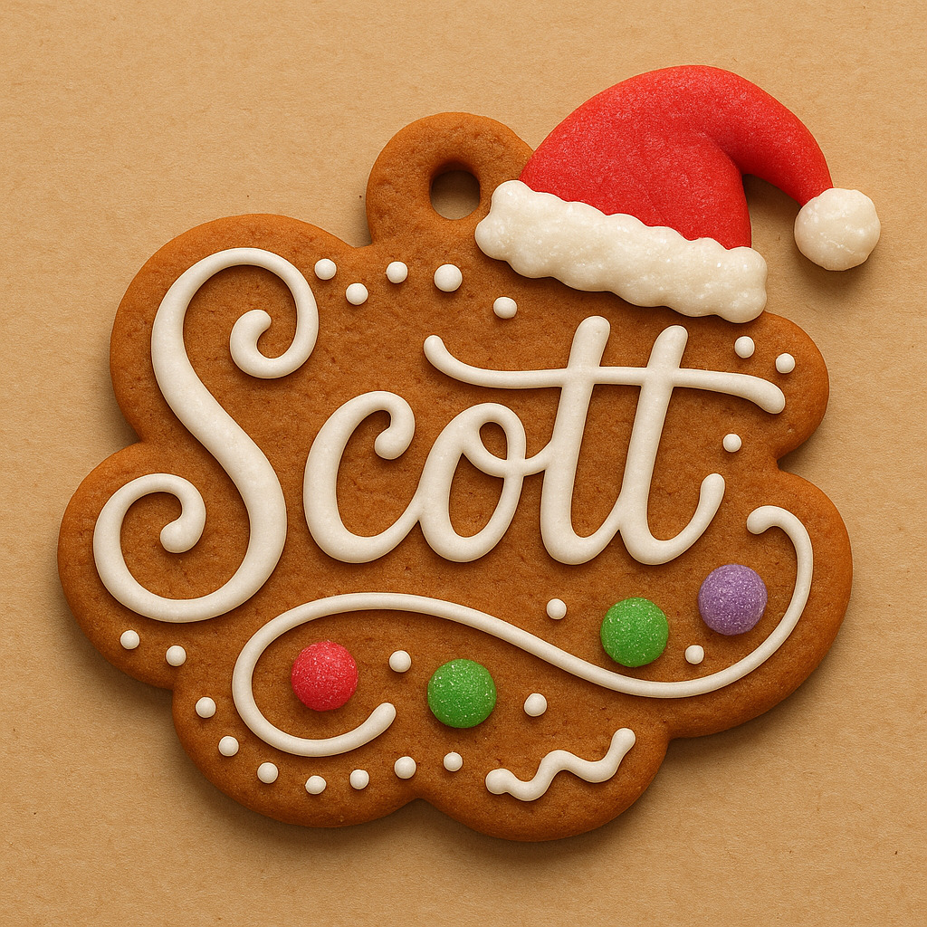 Scott Gingerbread Ornament